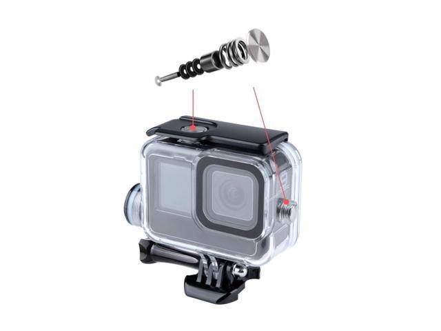 For GoPro HERO10 Black / HERO9 Black 30m Charging Waterproof Housing Case with Buckle Basic Mount & Screw