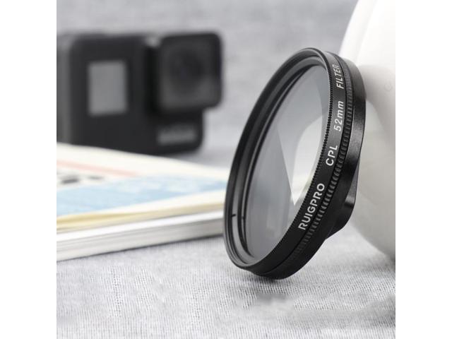 RUIGPRO for GoPro HERO 7/6 /5 Professional 52mm CPL Lens Filter with Filter Adapter Ring & Lens Cap