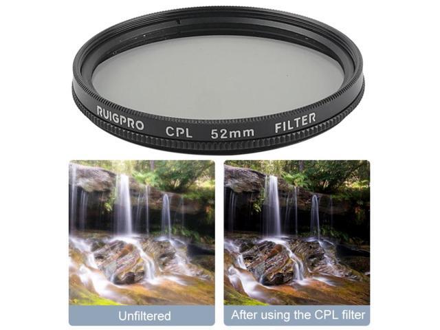 RUIGPRO for GoPro HERO 7/6 /5 Professional 52mm CPL Lens Filter with Filter Adapter Ring & Lens Cap