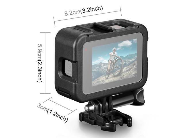 PULUZ Chargeable PA Frame Mount Cage with Cold Shoe Base Slot for GoPro HERO13 Black /12 Black /11 Black /11 Black Mini /10 Black /9 BlackBlack)