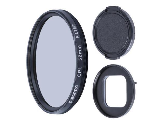 RUIGPRO for GoPro HERO10 Black / HERO9 Black Professional 52mm CPL Lens Filter with Filter Adapter Ring & Lens Cap