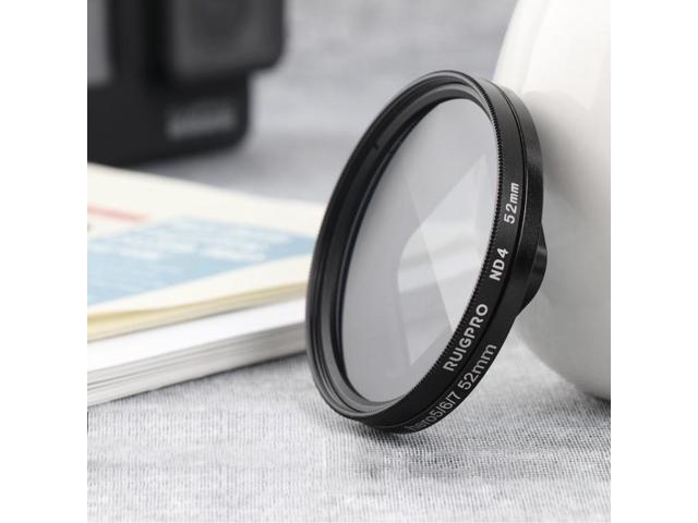 RUIGPRO for GoPro HERO 7/6 /5 Professional 52mm ND4 Lens Filter with Filter Adapter Ring & Lens Cap