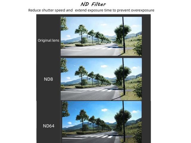 JSR Round Housing 3 in 1 ND8+ND16+ND32 Lens Filter for GoPro HERO8 Black