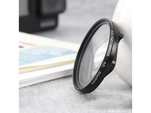 RUIGPRO for GoPro HERO 7/6 /5 Professional 52mm UV Lens Filter with Filter Adapter Ring & Lens Cap