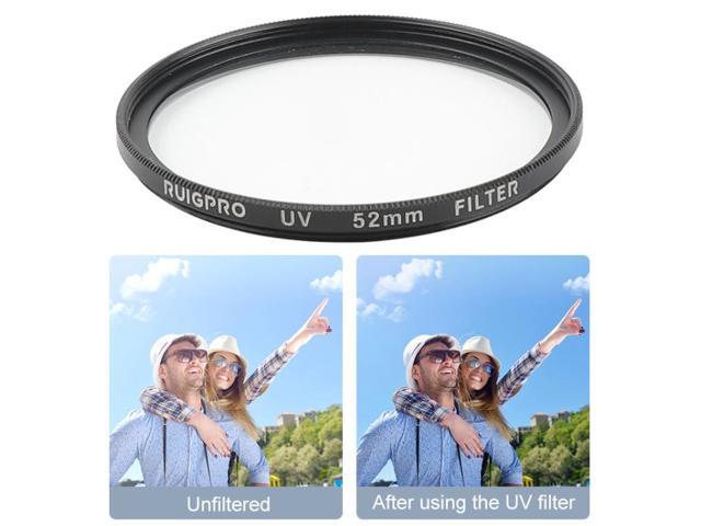 RUIGPRO for GoPro HERO 7/6 /5 Professional 52mm UV Lens Filter with Filter Adapter Ring & Lens Cap