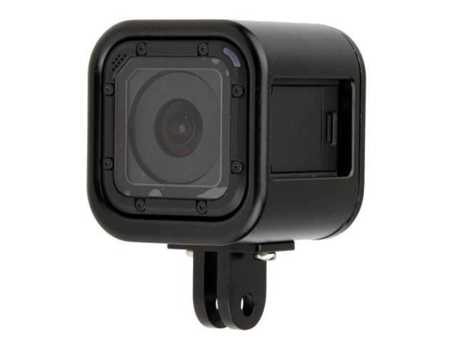 Housing Shell CNC Aluminum Alloy Protective Cage with Insurance Back Cover for GoPro HERO5 Session /HERO4 Session /HERO Session (Black)