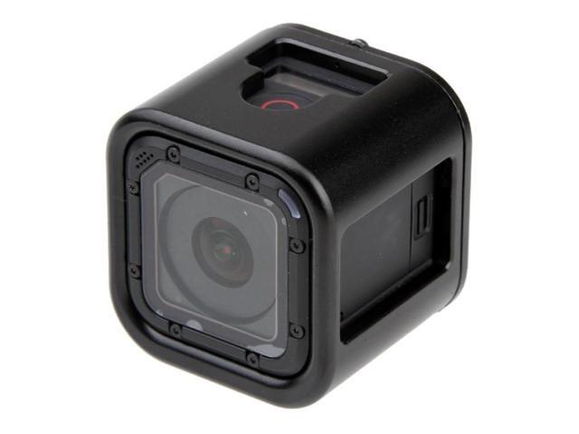 Housing Shell CNC Aluminum Alloy Protective Cage with Insurance Back Cover for GoPro HERO5 Session /HERO4 Session /HERO Session (Silver)