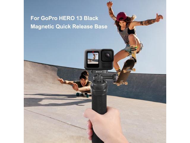For GoPro HERO13 Black PULUZ Magnetic Quick Release Metal Base (Black)