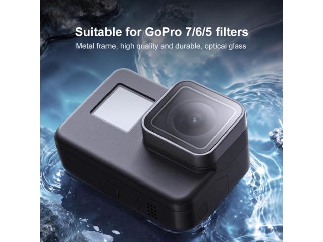 For GoPro HERO7 /6 Black /5 Black UV Protective Lens Repair Part(Black)