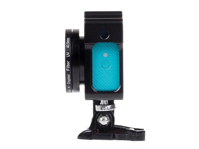 Housing Shell Metal Protective Cage with Basic Mount + Screw + UV Lens Filter for Xiaoyi (Red)