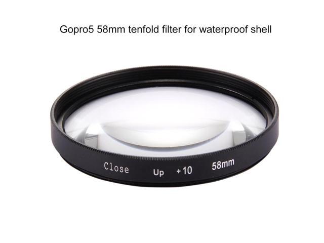 58mm 2 in 1 10X Close-Up Lens Filter for GoPro HERO7 Black/6 /5