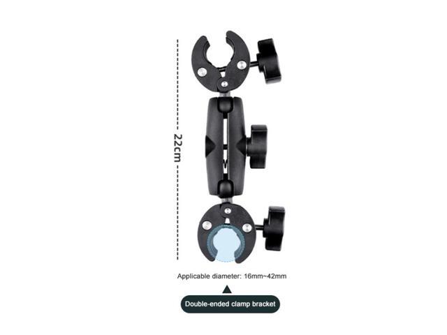 Motorcycle Dualheads Crab Clamp Handlebar Fixed Mount Holder
