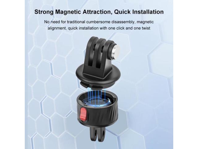PULUZ Action Camera Magnetic Base Adapter (Black)