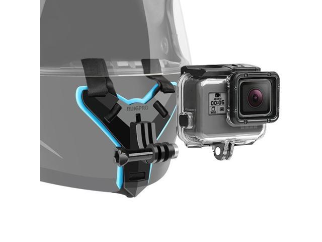 Helmet Belt Mount + Waterproof Housing Protective Case for GoPro HERO7 Black /6 /5