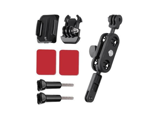 360 Pivot Magic Arm Motorcycle Helmet Mount Adapter Holder (Black)