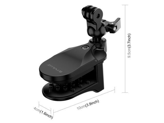 PULUZ Motorcycle Helmet Chin Clamp Mount for GoPro and Other Action Cameras (Black)