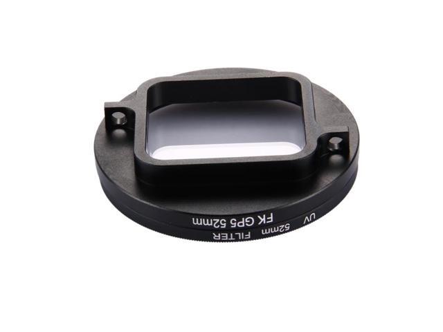 52mm 3 in 1 Round Circle UV Lens Filter with Cap for GoPro HERO7 Black/6 /5