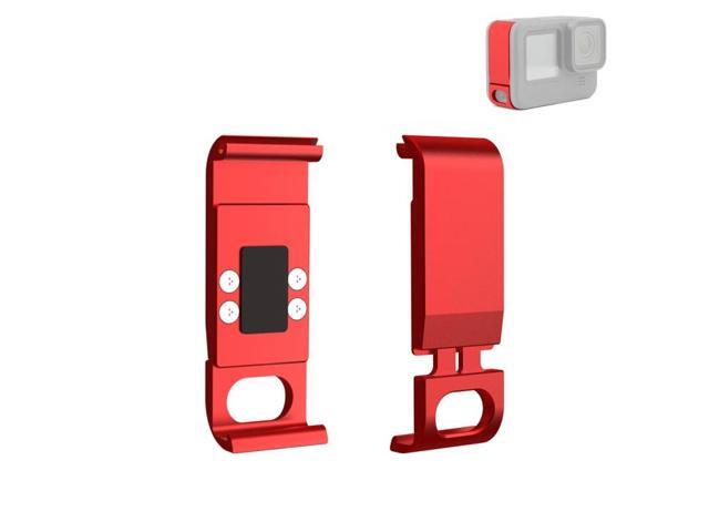 PULUZ Metal Battery Side Interface Cover for GoPro HERO13 Black /12 Black /11 Black /10 Black /9 Black (Red)