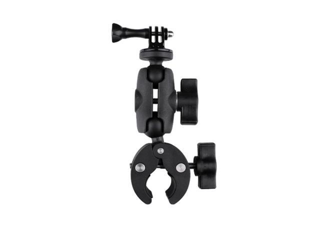 360 Rotation Adjustable Action Camera Clamp Plier Base Holder(Black)