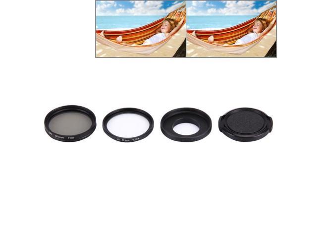 JUNESTAR 4 in 1 Proffesional 40.5mm Lens Filter(CPL + UV) & Waterproof Housing Case Adapter Ring & Lens Protective Cap for GoPro HERO4 / 3+ / 3...