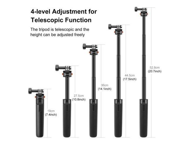 PULUZ Mini Magnetic Quick Release Selfie Stick Tripod (Black)