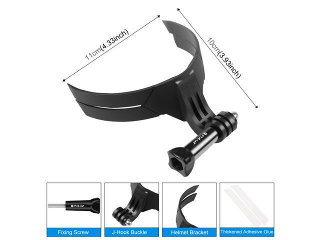 PULUZ Bending Action Camera Motorcycle Helmet Chin Mount (Black)