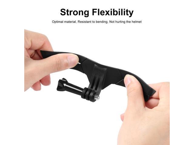 PULUZ Bending Action Camera Motorcycle Helmet Chin Mount (Black)