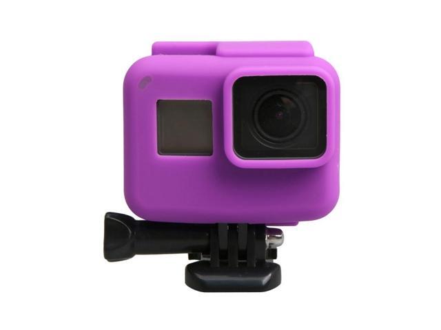 Original for GoPro HERO5 Silicone Border Frame Mount Housing Protective Case Cover Shell (Purple)