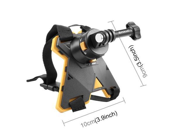 PULUZ Magnetic Quick Release Motorcycle Helmet Chin Strap Mount (Black)