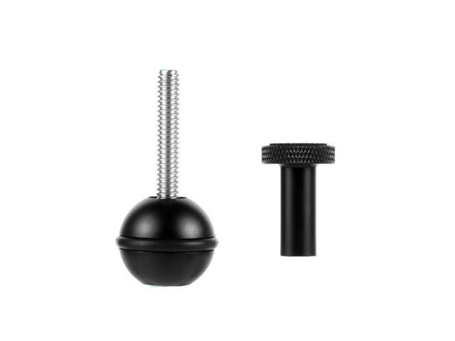 Ball Head Adapter Adjustable Screw Fixed Mount Camera Underwater Diving Photography Lights Bracket (1/4 Inch Black)