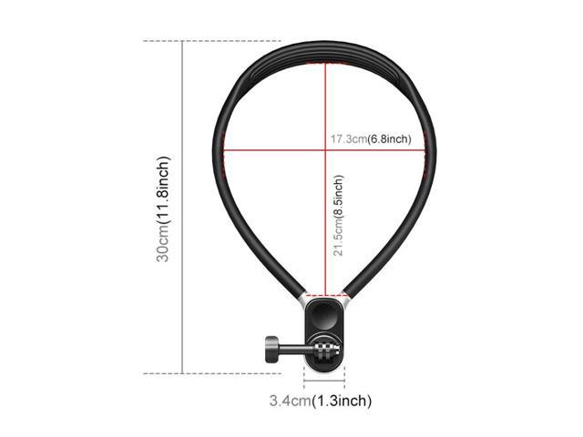 PULUZ Magnetic Silicone Collar Bracket POV View Mount with Phone Clamp for GoPro Action Cameras / Phones (Black)