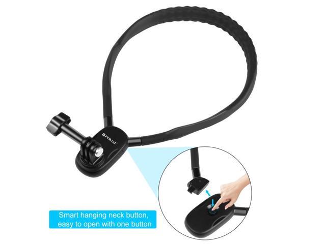 PULUZ Lazy Neck Bracket POV View Mount for GoPro Action Cameras (Black)
