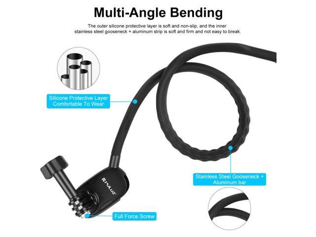 PULUZ Lazy Neck Bracket POV View Mount for GoPro Action Cameras (Black)