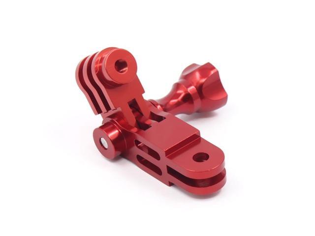 Action Camera Universal Aluminum Alloy Three-way Adjustment Arm 360 Degree Adapter (Red)