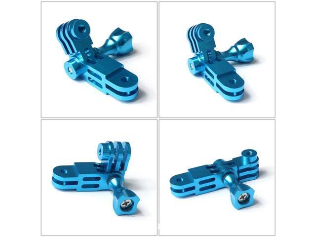 Action Camera Universal Aluminum Alloy Three-way Adjustment Arm 360 Degree Adapter (Black)