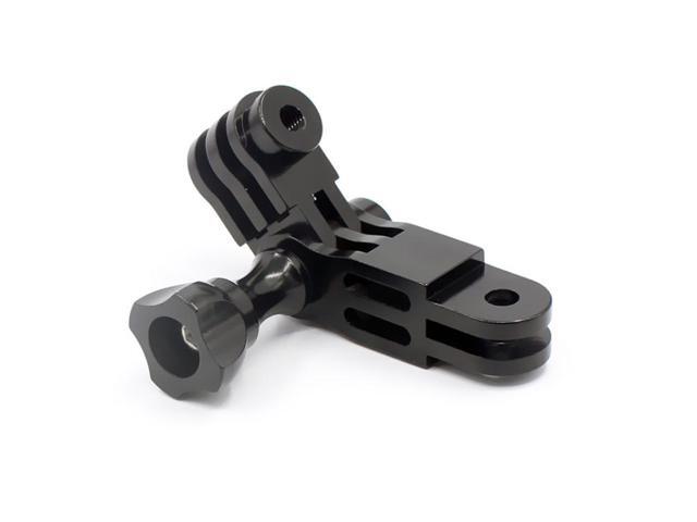 Action Camera Universal Aluminum Alloy Three-way Adjustment Arm 360 Degree Adapter (Black)