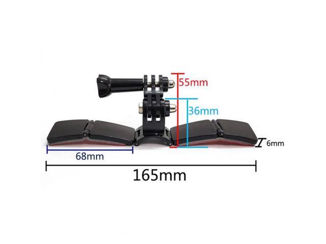 TUYU Motorcycle Integrated Hinged Helmet Chin Sports Camera Mounting Bracket With 4 Stickers