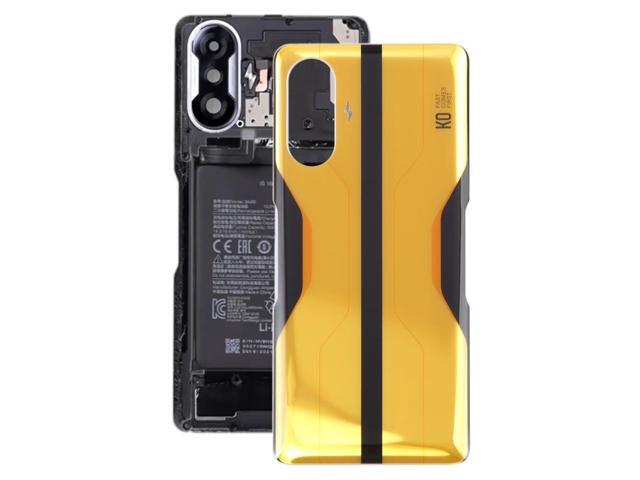 Glass Battery Back Cover for Redmi K40 Gaming (Yellow)