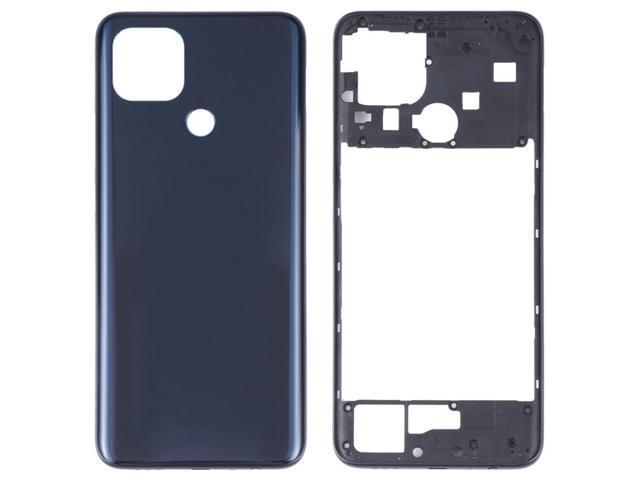 For OPPO A15/A15S/A35 Battery Back Cover with Middle Frame (Black)