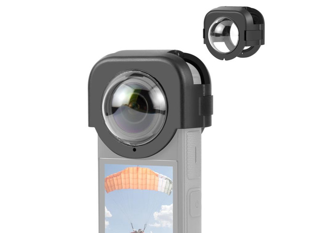 For Insta360 X4 PULUZ Snap-on Lens Guard Protective Cover (Black) (Black)