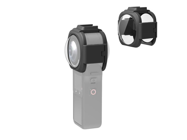PULUZ Lens Guard Protective Cover for Insta360 ONE RS 1-Inch 360 Edition(Black) (Black)
