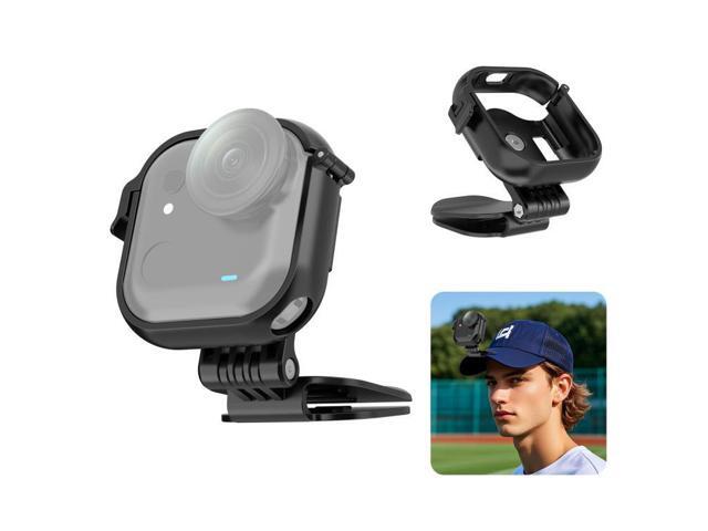 For Insta360 GO Ultra PULUZ Baseball Hat Clip Camera POV Vlog Mount (Black) (Black)