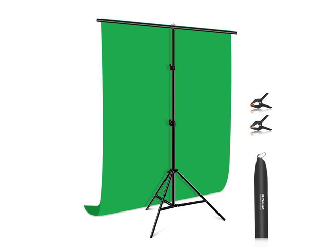 PULUZ 1x2m T-Shape Photo Studio Background Support Stand Backdrop Crossbar Brack