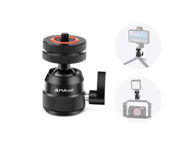 PULUZ Multifunctional Aluminum Alloy Mini Ball Head Tripod Mount Adapter, Cold S