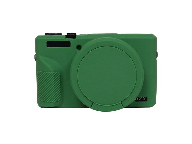 Soft Silicone Protective Case with Lens Cover For Canon PowerShot G7 X Mark III 