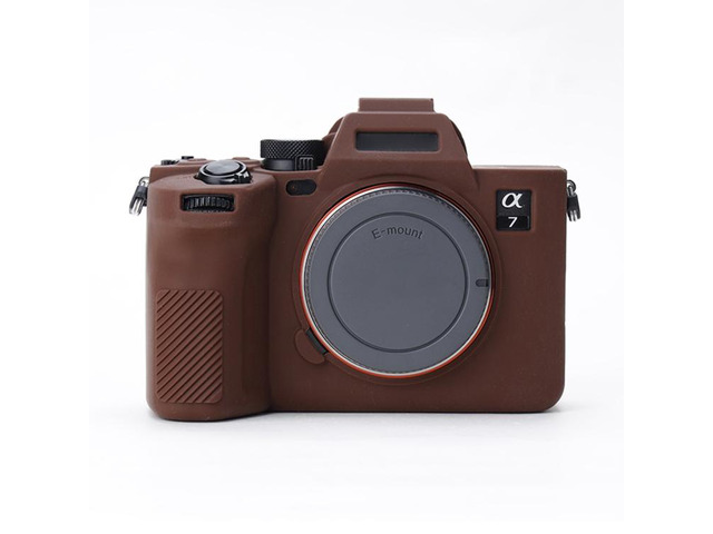Soft Silicone Protective Case for Sony A7 IV (Coffee)