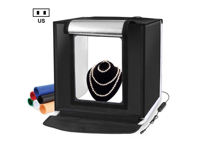 PULUZ 40cm Folding Portable White Light Dimmable Photo Lighting Studio Shooting 