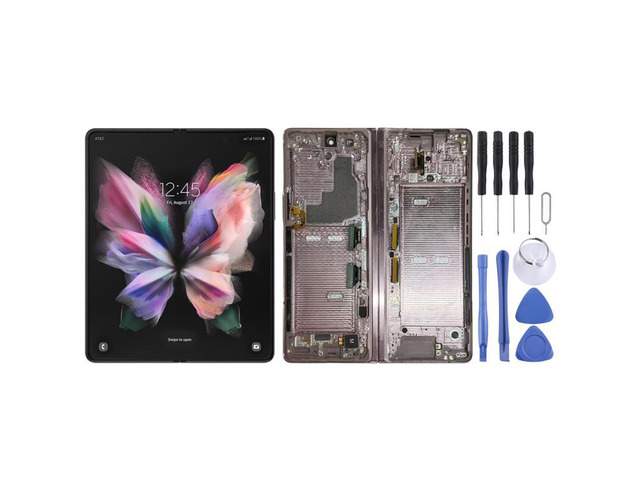 For Samsung Galaxy Z Fold3 SM-F926B Original Main LCD Screen Digitizer Full Assembly with Frame (Pink)