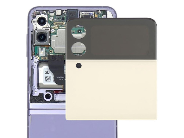 For Samsung Galaxy Z Flip3 SM-F711B Original LCD Secondary Screen with Digitizer Full Assembly (Apricot)