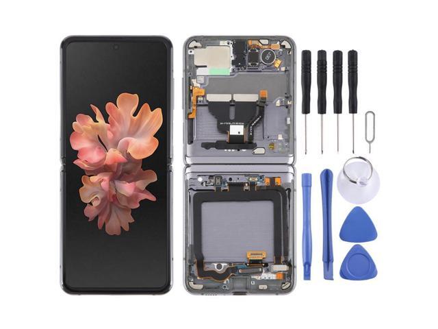 For Samsung Galaxy Z Flip 5G SM-F707 LCD Screen Digitizer Full Assembly with Frame (Grey) For Samsung Galaxy Z Flip 5G SM-F707 LCD Screen Digitizer Full Assembly with Frame (Grey)